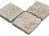 Oyster tumbled pavers