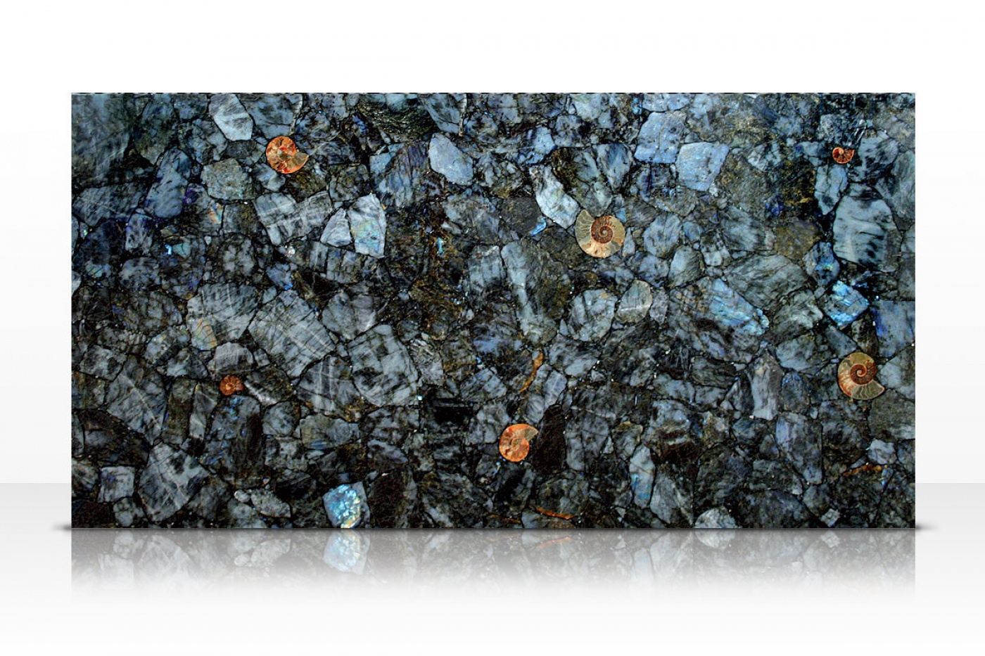 Marbre Labradorite precious stone slab